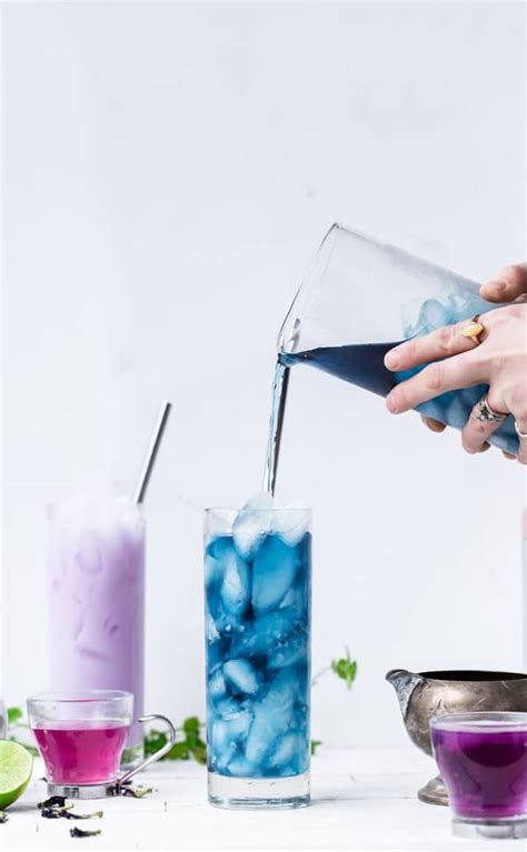 Magic Color Changing Butterfly Pea Flower Mojito Mocktail · Fresh