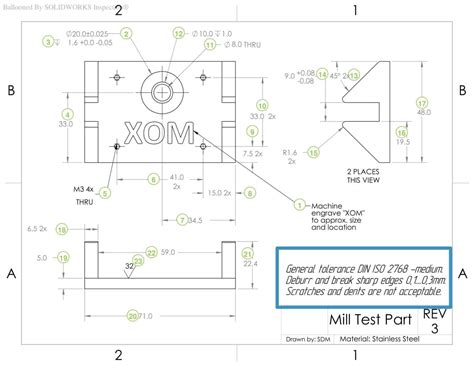 How To Prepare A Perfect Technical Drawing Xometry