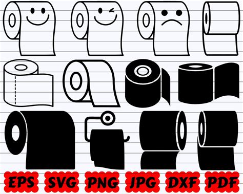 Toilet Roll Svg