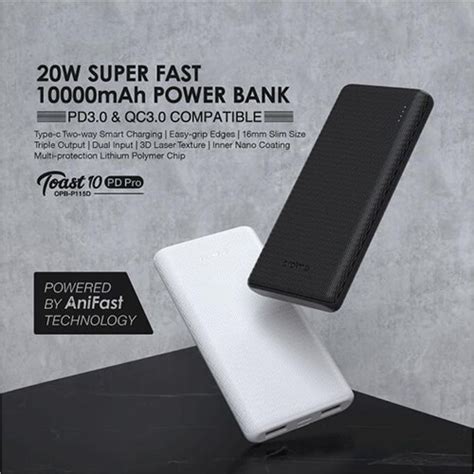 Oraimo Toast Pd Pro W Smart Power Mah Pd Qc