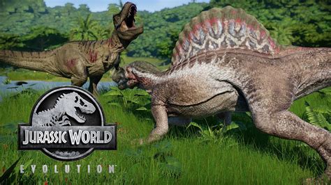 Spinosaurus All Skins Showcased Jurassic World Evolution Youtube