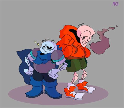 [underswap Canonswap] Sans And Papyrus By Arj467 On Deviantart