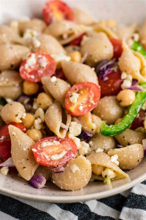 Chickpea Pasta Salad Recipe - Build Your Bite