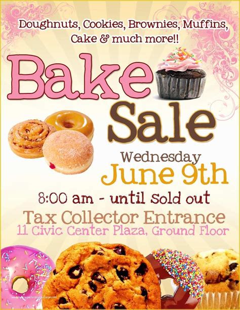 Bake Sale Flyer Template Free Of 9 Best Of Free Printable Bake Sale ...