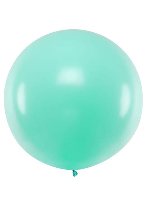 Balon pastelowy OLBRZYM miętowy 1m Balony sklep PartyBox pl