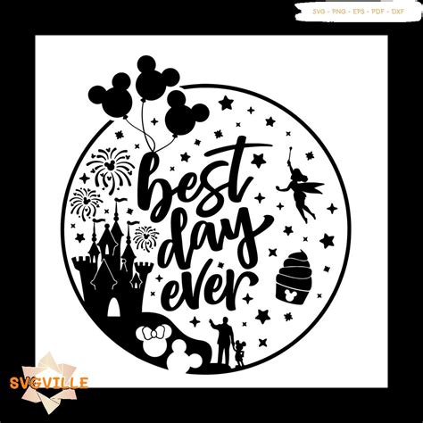 Best Day Ever Svg Disney Svg Disney Castle Svg Disney Tri Inspire