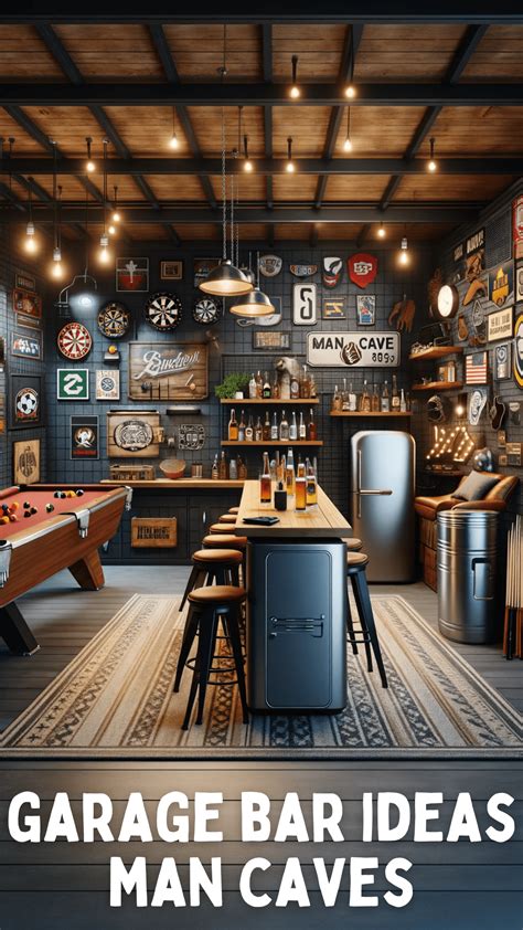 Transform Your Garage Into The Ultimate Man Cave Bar Unleash The Fun