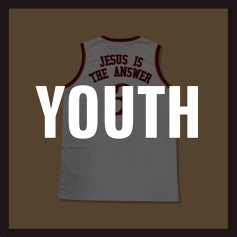 "Jesus is the Answer" Basketball Jersey (White) – Blessed Boys Ent