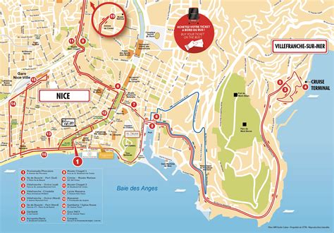 Nice Attractions Map PDF - FREE Printable Tourist Map Nice, Waking ...