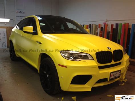 Overkill Bmw X6 M Dressed In Matte Yellow Autoevolution