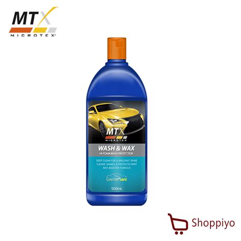 Microtex Mtx Car Wash Shampoo Wash And Wax Ml Lazada Ph