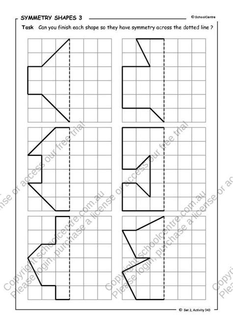 Symmetry 4th Grade Worksheets