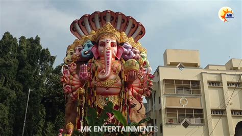 Khairatabad Ganesh Shobha Yatra Begins To Nimajjanam Tank Bund