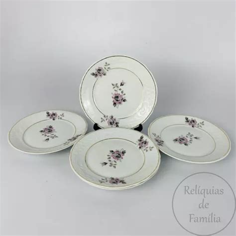 Pratinhos De Sobremesa Porcelana Schmidt Frete Gr Tis