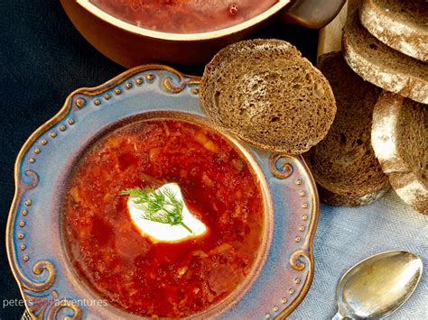 Beef Borscht Soup Борщ Video Peters Food Adventures