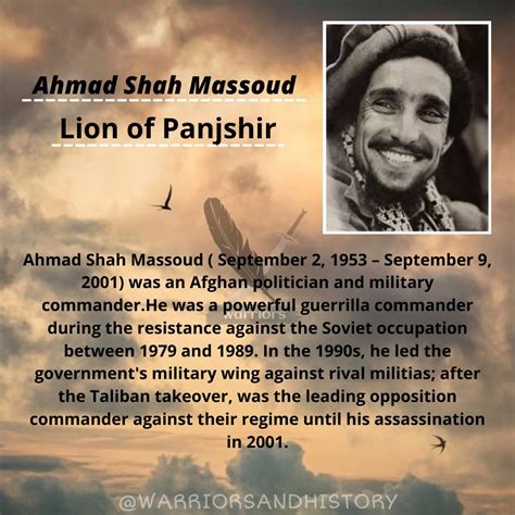 Ahmad Shah Massoud Quotes