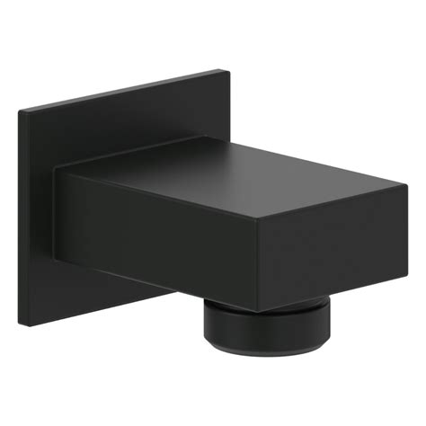 Villeroy And Boch Universal Square Wall Outlet In Matt Black