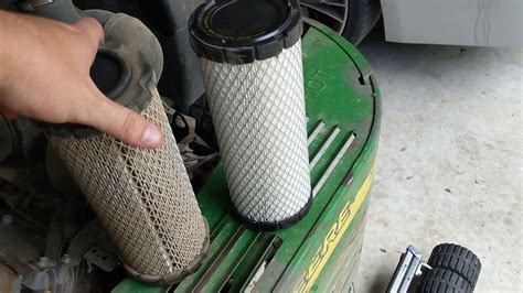 How To Replace The Air Filter On A John Deere Zero Turn 757 YouTube