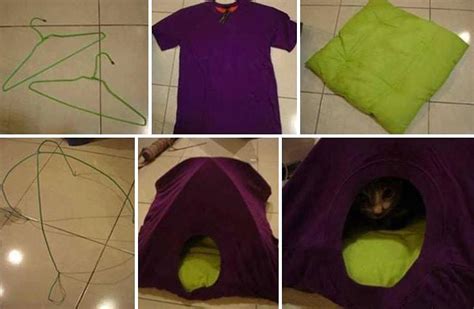 Old T Shirt Cat Tent Tutorial Design Miss