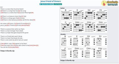 Chord: Jesus Friend of Sinners - tab, song lyric, sheet, guitar ...