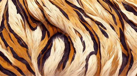 Premium Ai Image Abstract Tiger Fur Texture Background