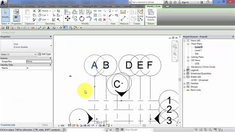 Module Unit Revit Architecture Structural Grids Youtube