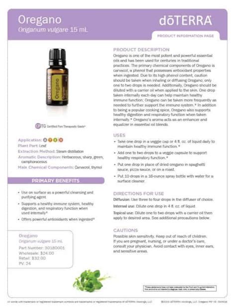 Doterra Oregano Essential Oil Uses With Diy And Food Recipes Lemongrass