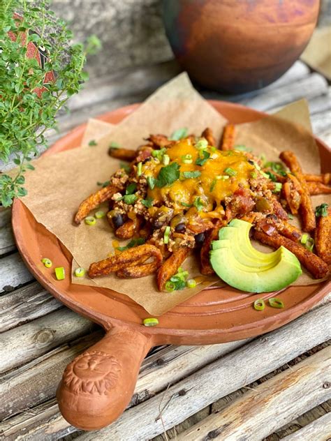 Addicting Chili Cheese Sweet Potato Fries Lemony Thyme