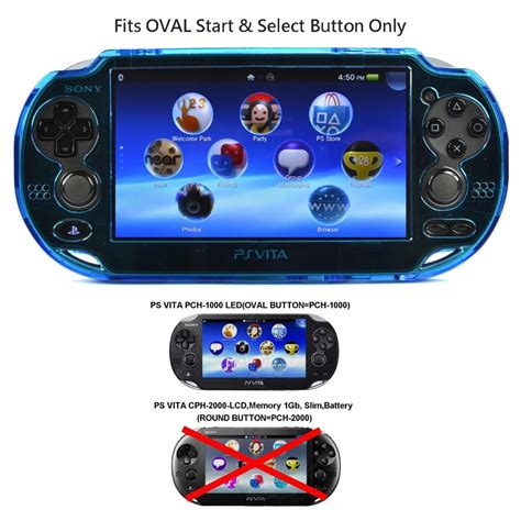 Xriy Capa Protetora Azul Clara Para Playstation Ps Vita Capa Dura Para