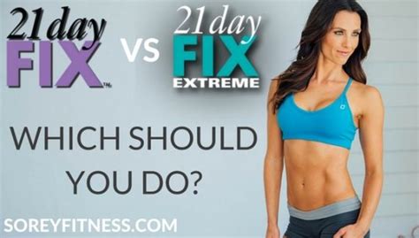 21 Day Fix Vs 21 Day Extreme Comparison