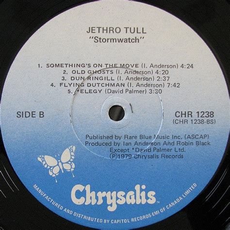 Jethro Tull – Stormwatch - 1979 – Vinyl Pursuit Inc