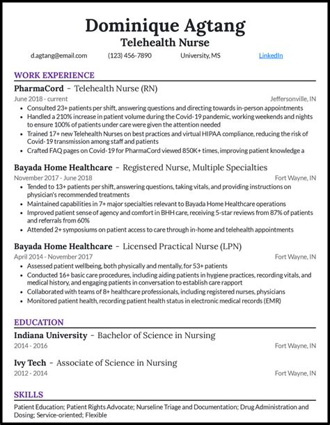 29 Nursing Resume Examples That Worked In 2024