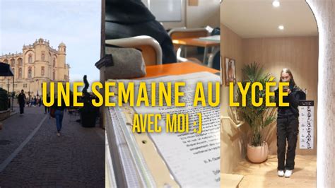 Une Semaine Avec Moi Au Lyc E Shopping Rdv M Dical Ch Teau Youtube