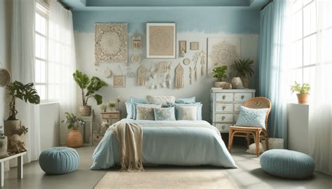 Light Blue Boho Bedroom Ideas Courtneys World