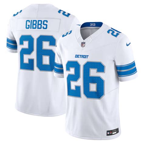 Jahmyr Gibbs Detroit Lions Nike Vapor Fuse Limited Jersey White