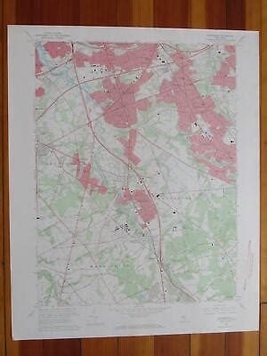 Runnemede New Jersey 1969 Original Vintage USGS Topo Map EBay