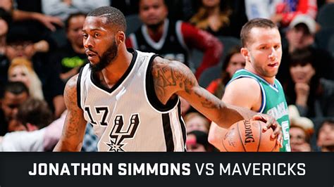 Jonathon Simmons Highlights 14 Points Vs Mavericks 17 01 2016 YouTube