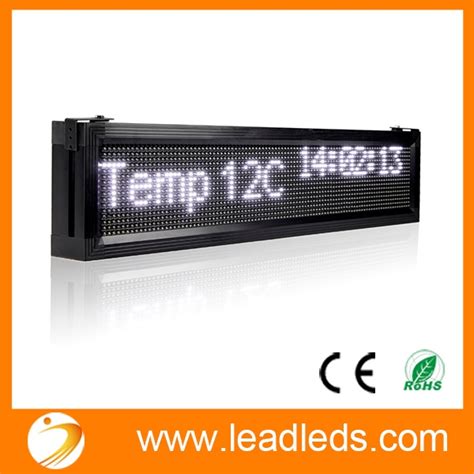 Led Outdoor Display Sign Board Lan Scrolling Message Programmble