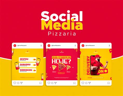 Pizzaria Social Media Design Behance