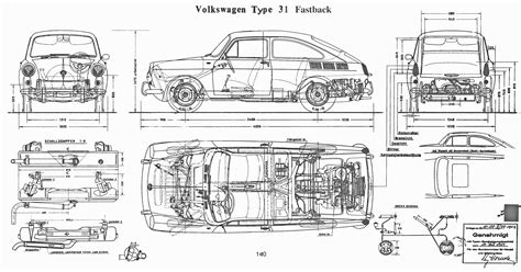 Volkswagen Type 3 Blueprint Download Free Blueprint For 3d Modeling