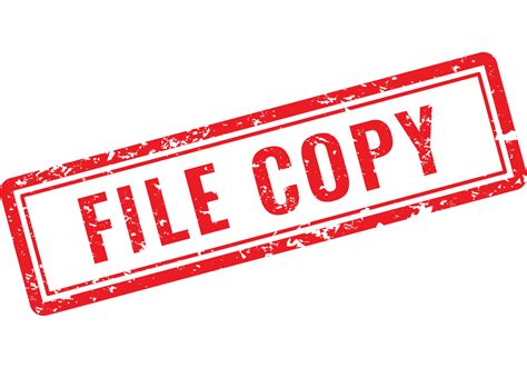 File Copy Rubber Stamp 21433020 PNG