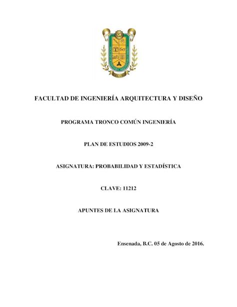 Pdf Programa Tronco N Ingenier A Plan De Ing Ens Uabc Mx