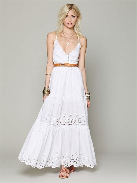 Lyst Free People Ophelia Eyelet Maxi Dress In White