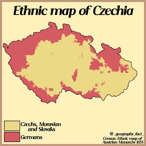 Ethnic Map Of Czechia R Mapporn