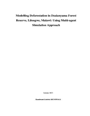 Fillable Online Giswin Geo Tsukuba Ac Modelling Deforestation In