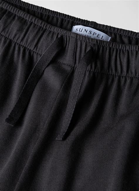 Mens Cotton Modal Lounge Pant In Charcoal Sunspel