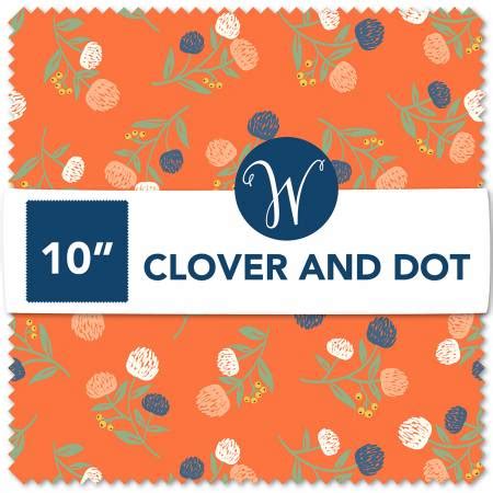 Clover Dot Fabric By Allison Harris In Squares Pieces