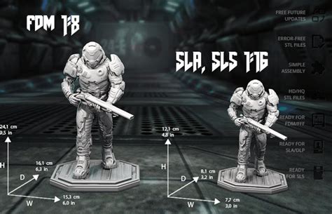 Doom Slayer 3D Model STL File Doom Slayer Figure Stl Doom - Etsy