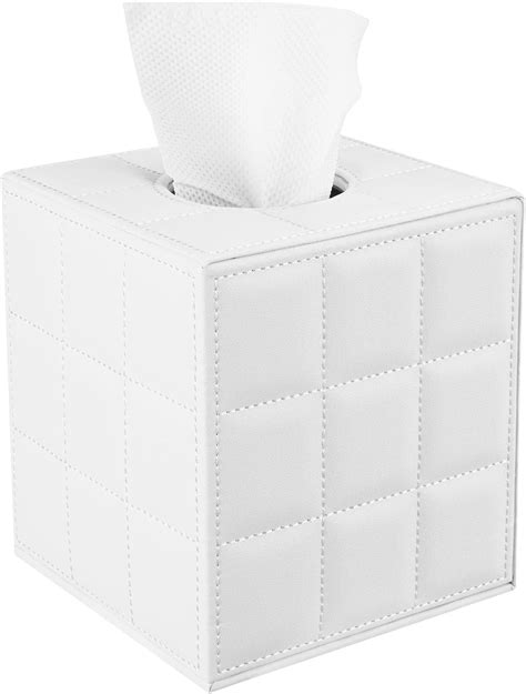 Amazon Livelab Square Leather Tissue Box Cover Solid And Stylish