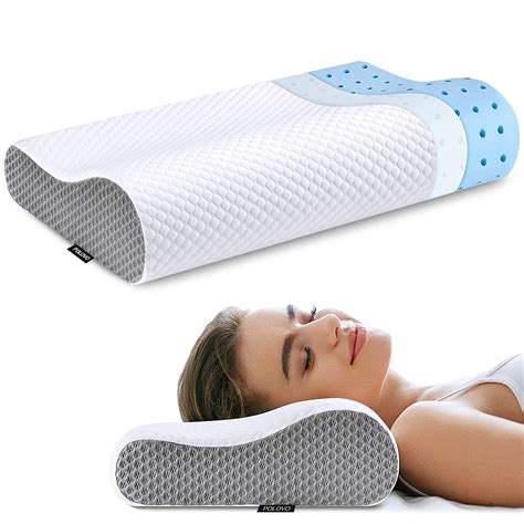 Snapklik Neck Pillow Memory Foam For Pain Relief Bed Pillow For